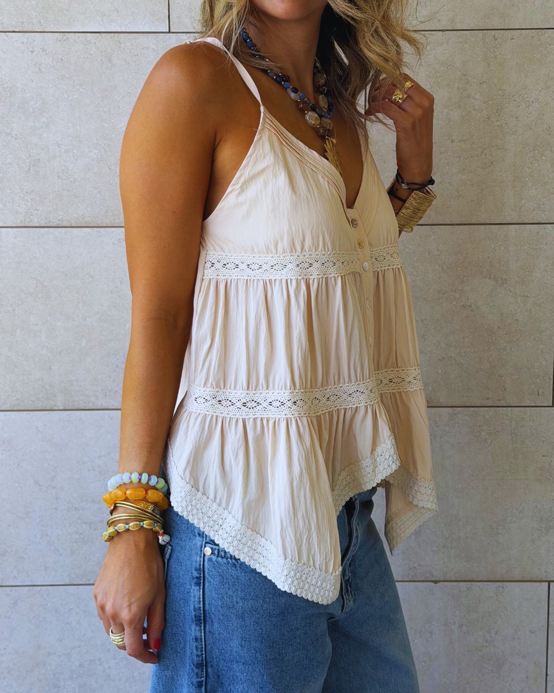 Beige Serena Top