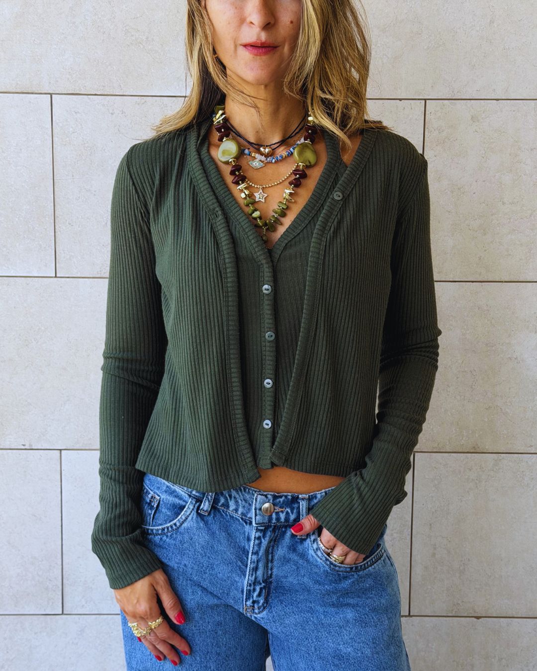 Olive Two In One Top