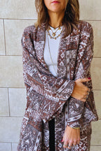 Cafe Moonlit Printed Cardigan