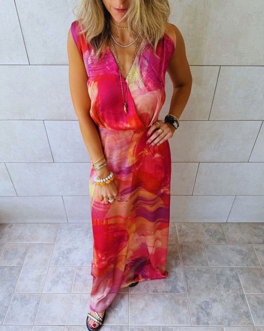 Sabbia Rosa Maxi Dress