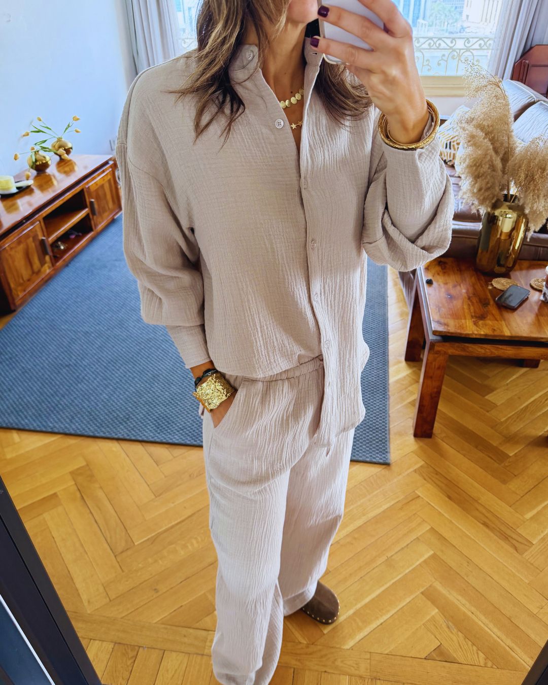 Beige Slow Sunday Set