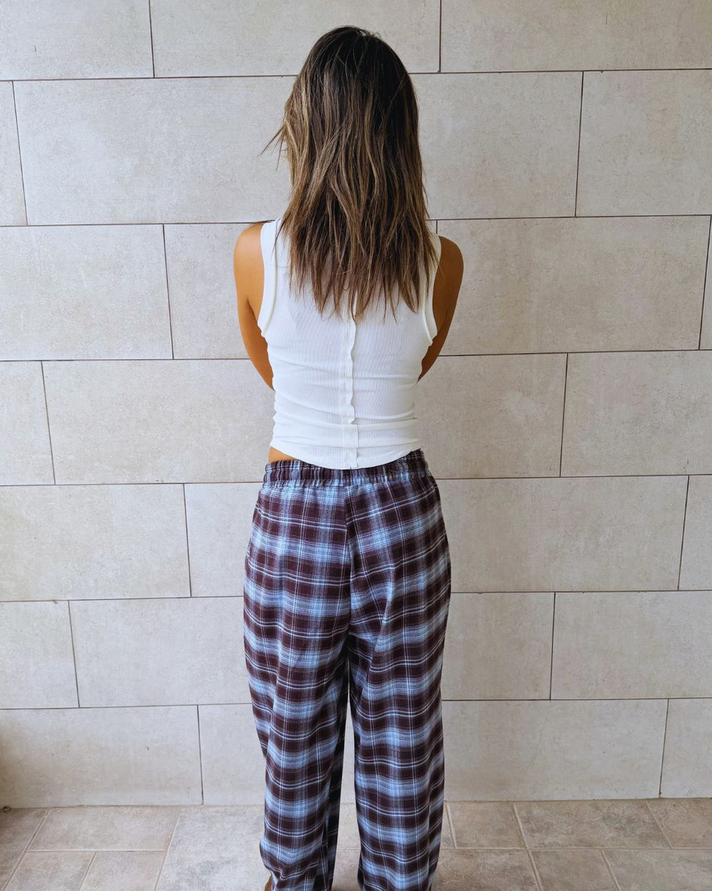 Baby Blue Plaid Core Pants