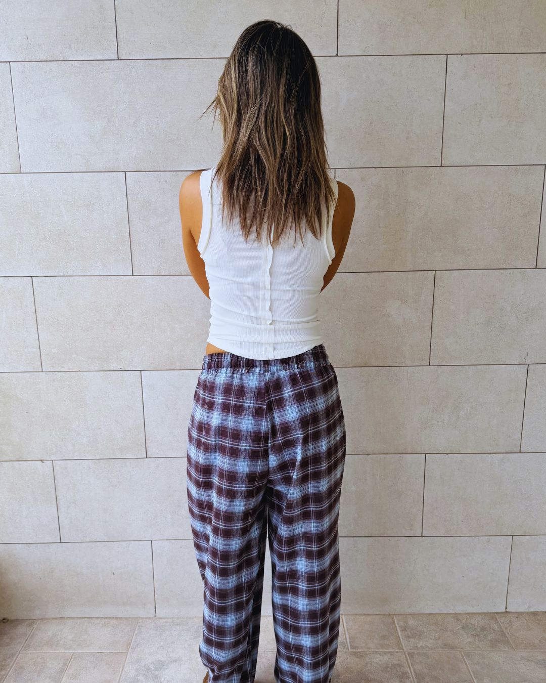Baby Blue Plaid Core Pants