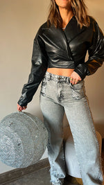 Wrap Around Me Leather Top