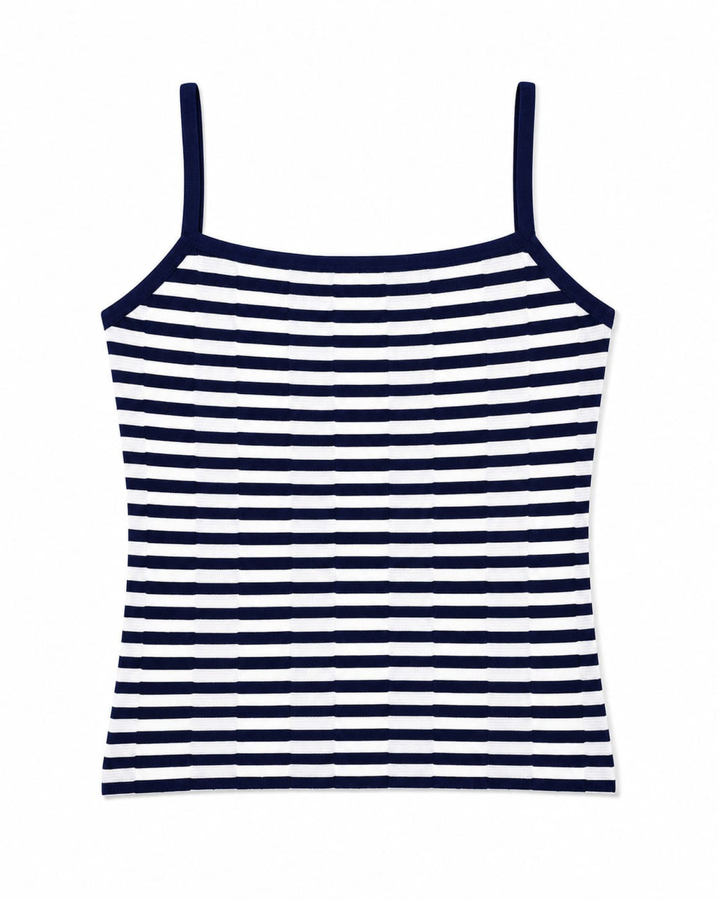 Navy Striped Sleeveless Top