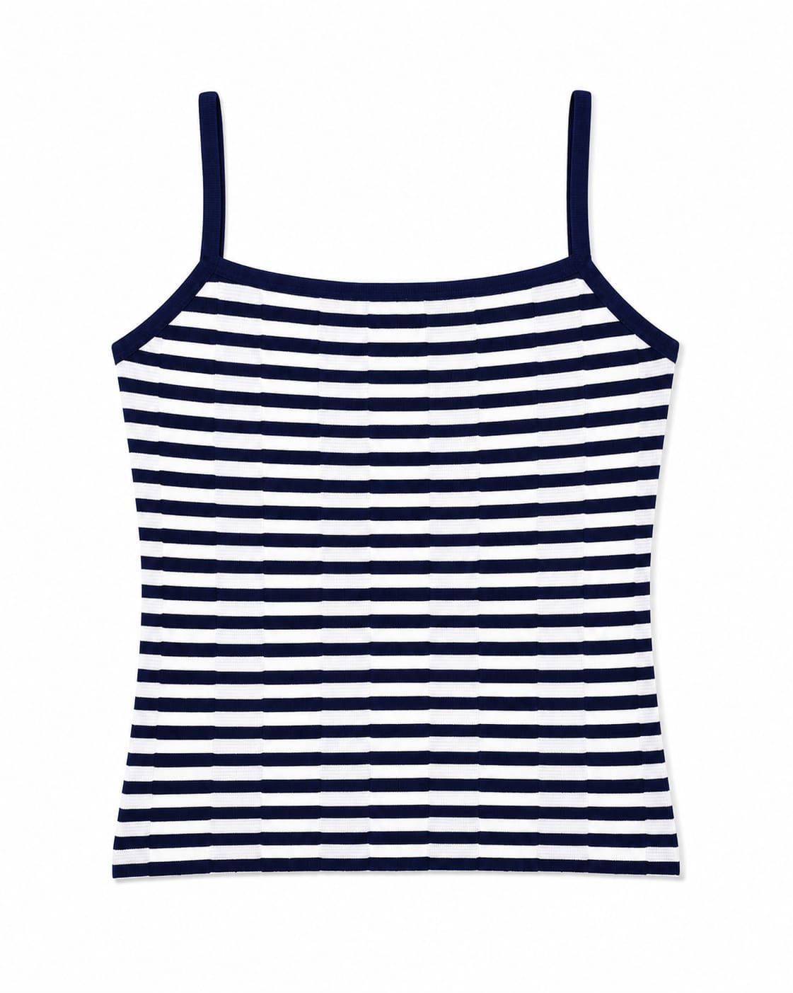Navy Striped Sleeveless Top