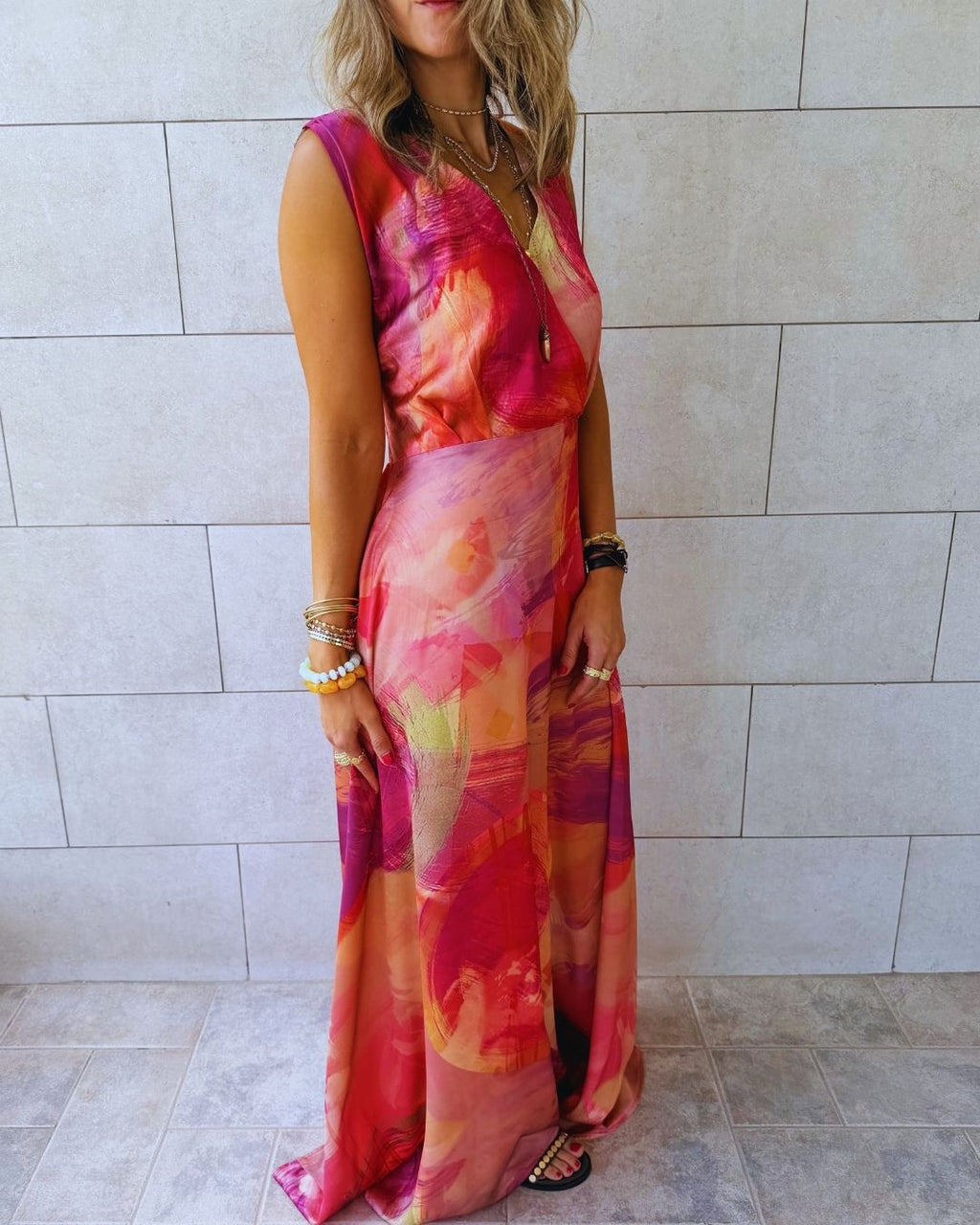 Sabbia Rosa Maxi Dress