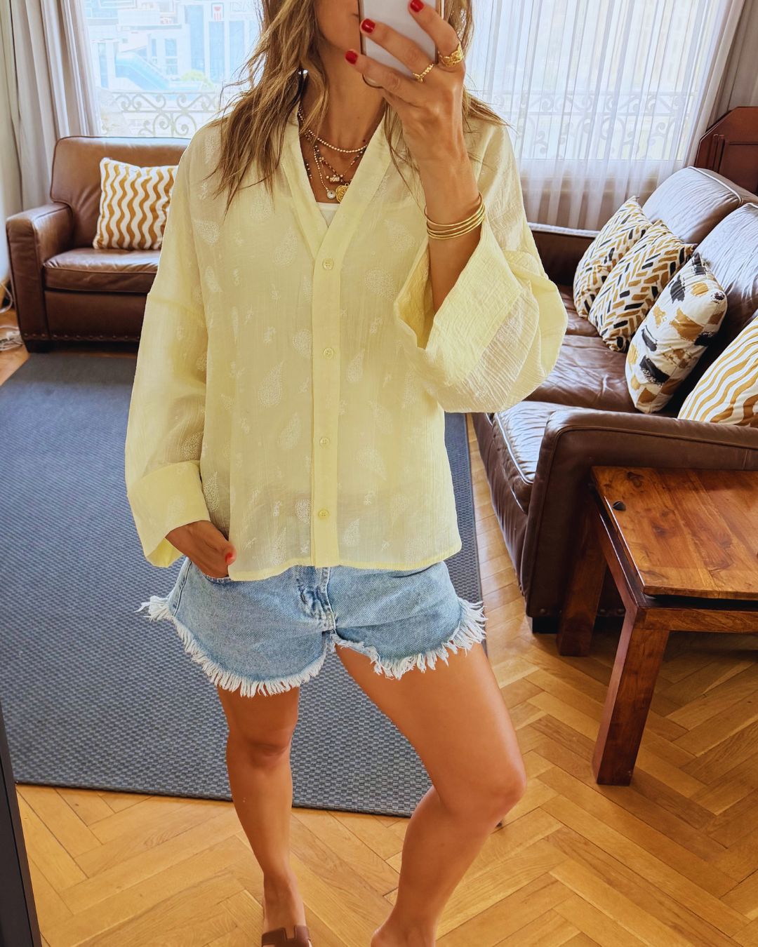 Yellow Paisley Whisper Shirt