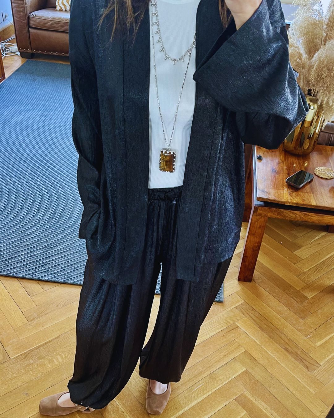 Black Golden Hour Balloon Pants