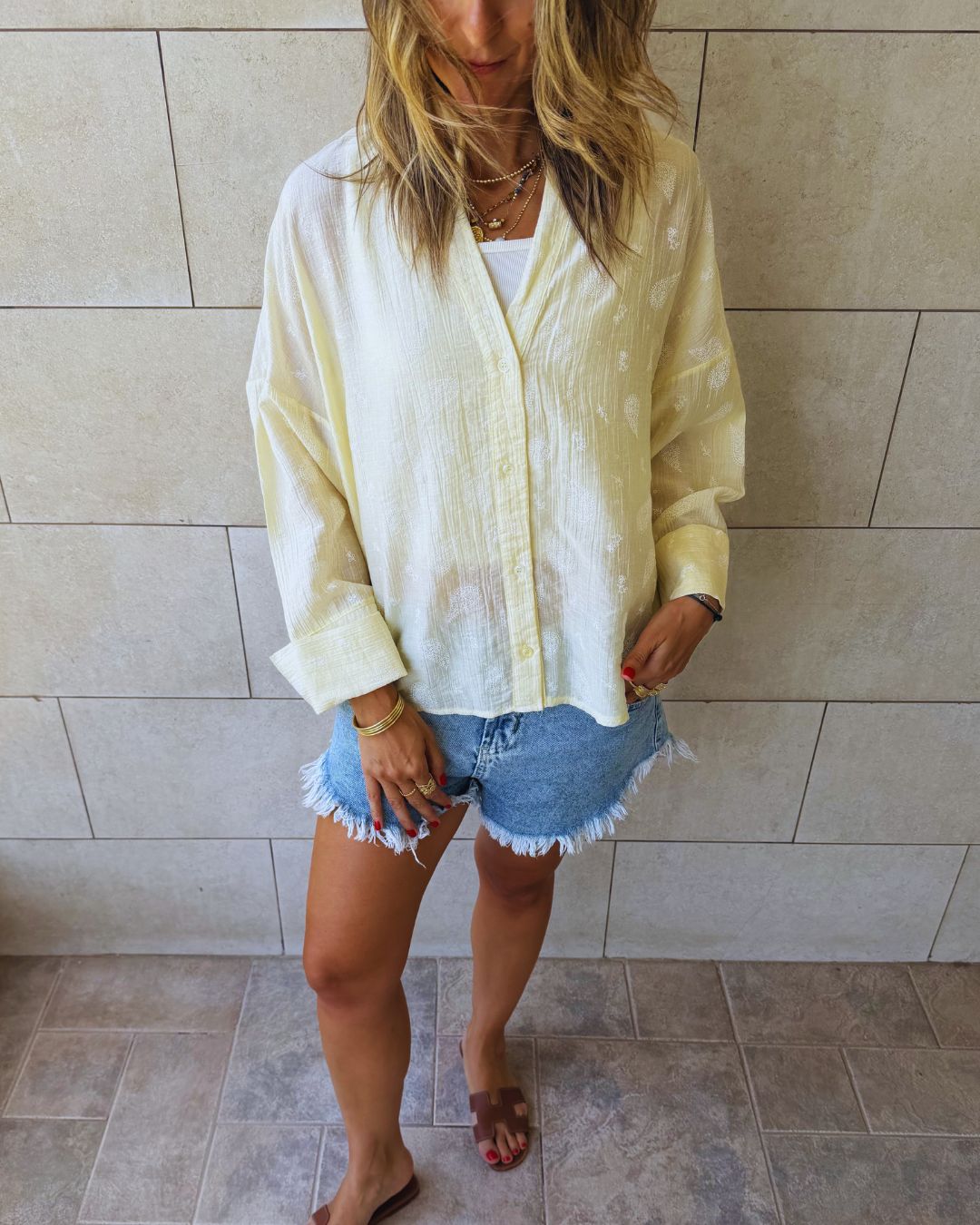 Yellow Paisley Whisper Shirt