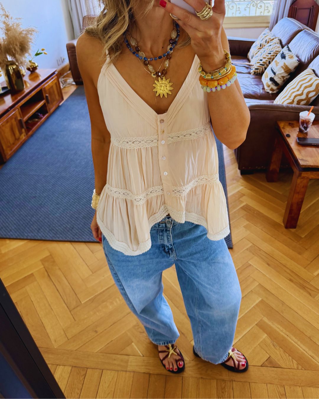 Beige Serena Top