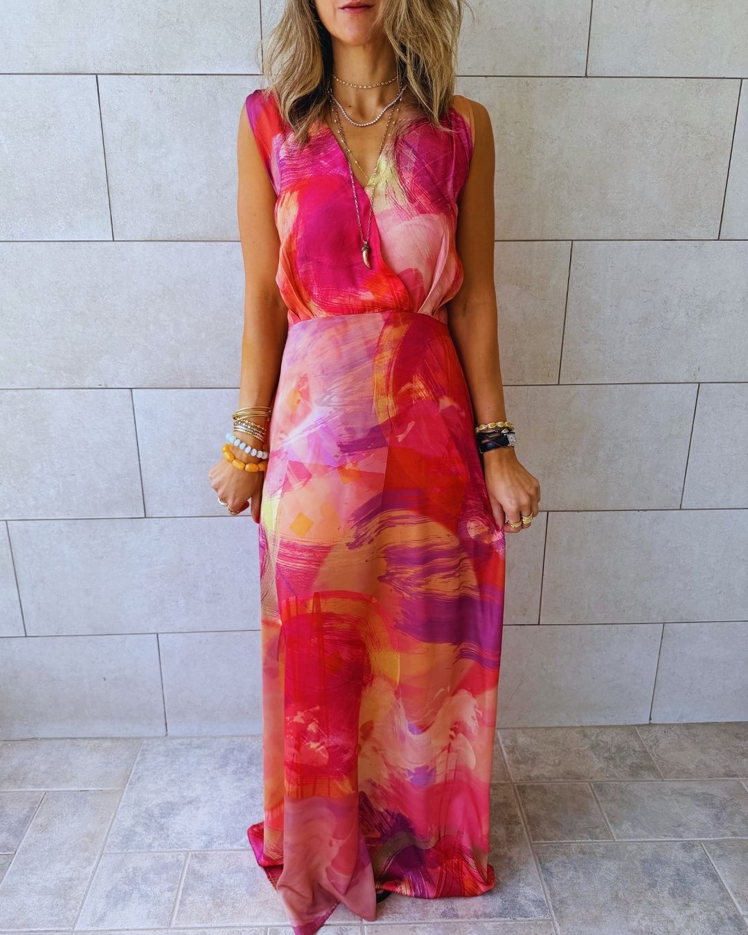 Sabbia Rosa Maxi Dress