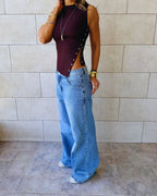 Brown 140 Soft Snap Top