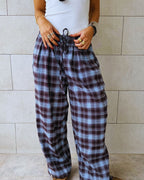 Baby Blue Plaid Core Pants