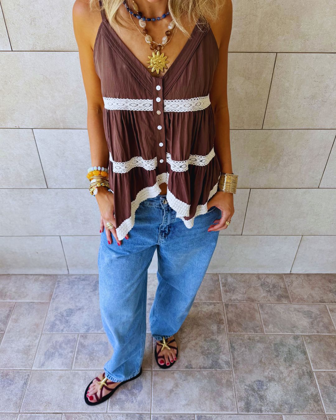 Brown Serena Top
