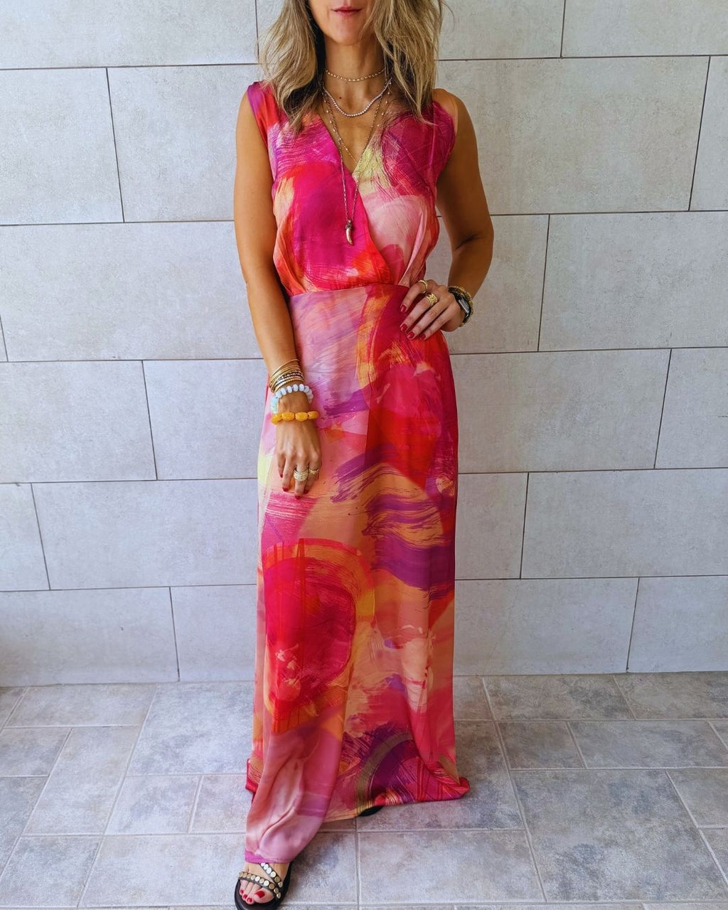 Sabbia Rosa Maxi Dress