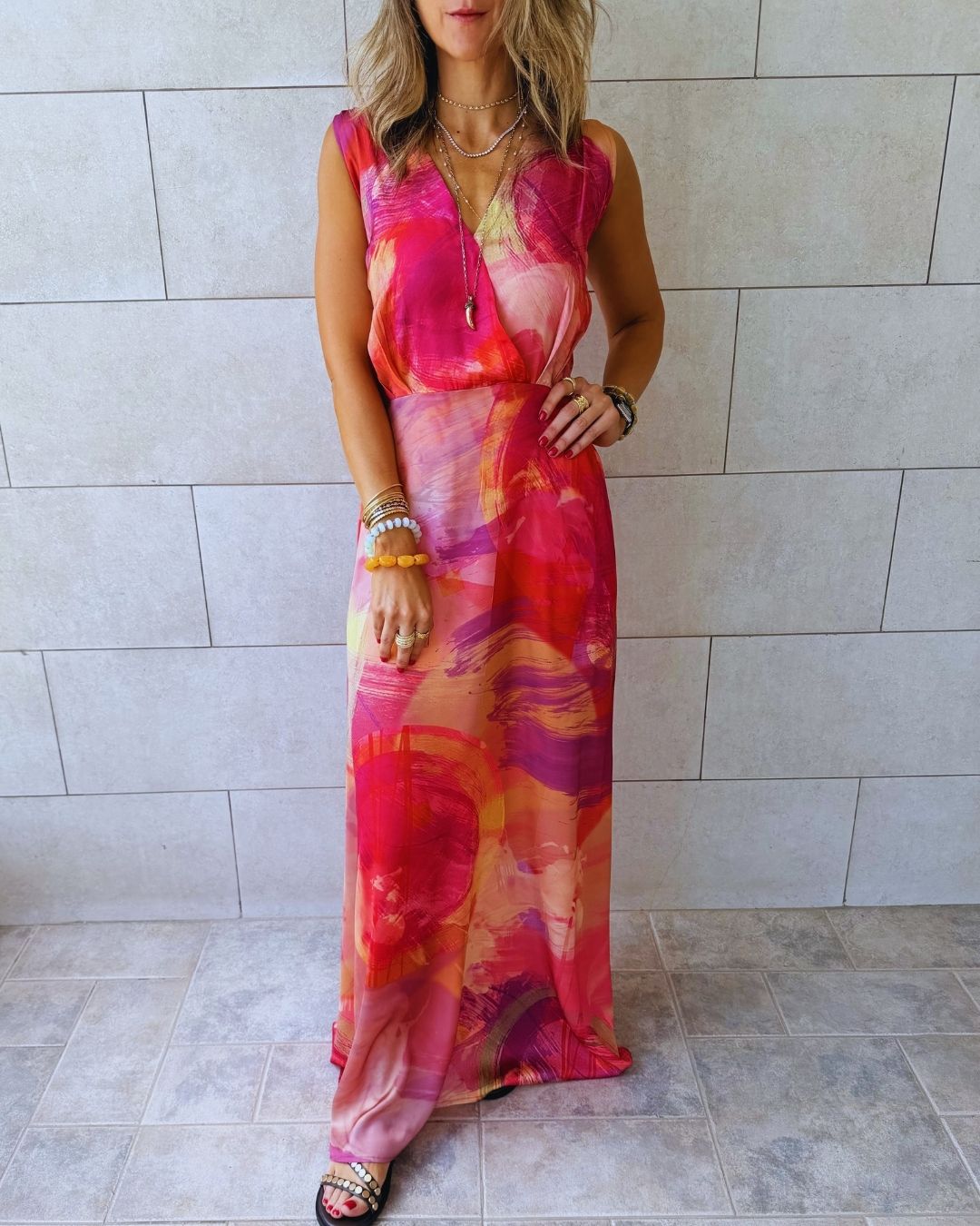 Sabbia Rosa Maxi Dress