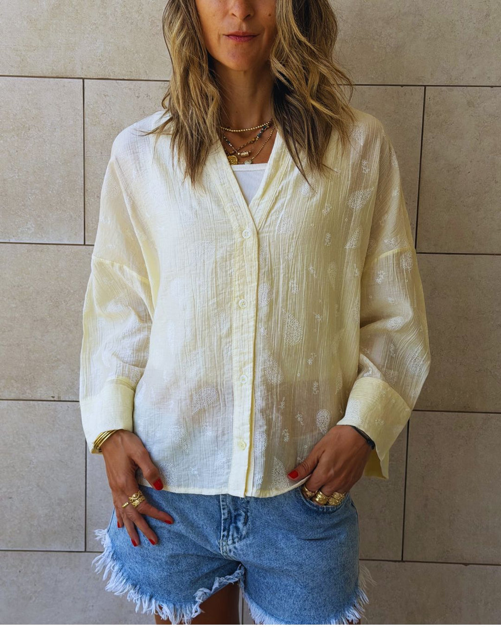 Yellow Paisley Whisper Shirt