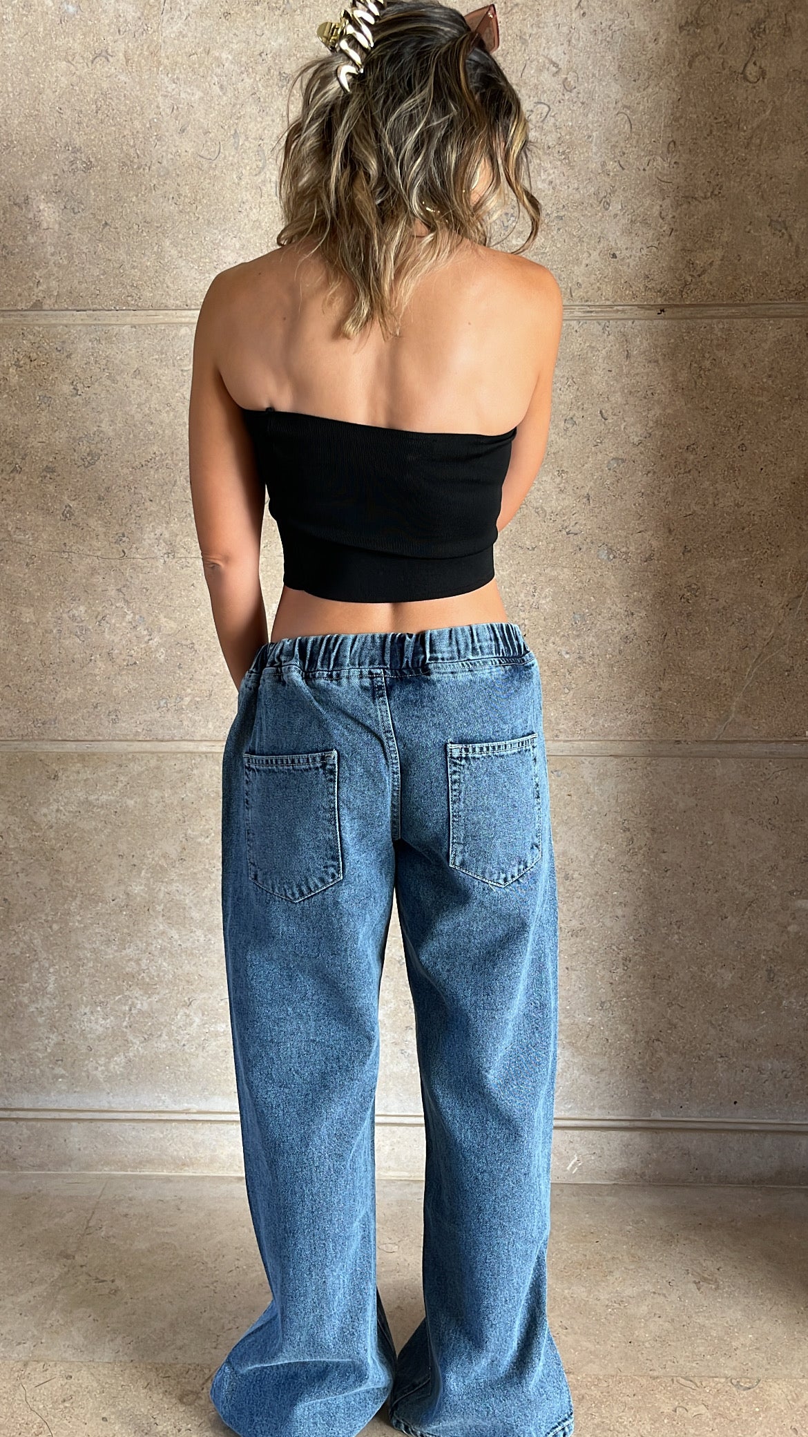 Black 99 Interknit Bandeau Top