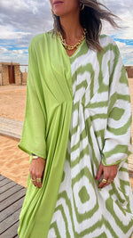 Lime Double Fun Kaftan