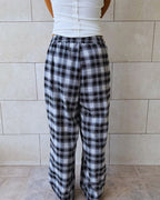Black Plaid Core Pants
