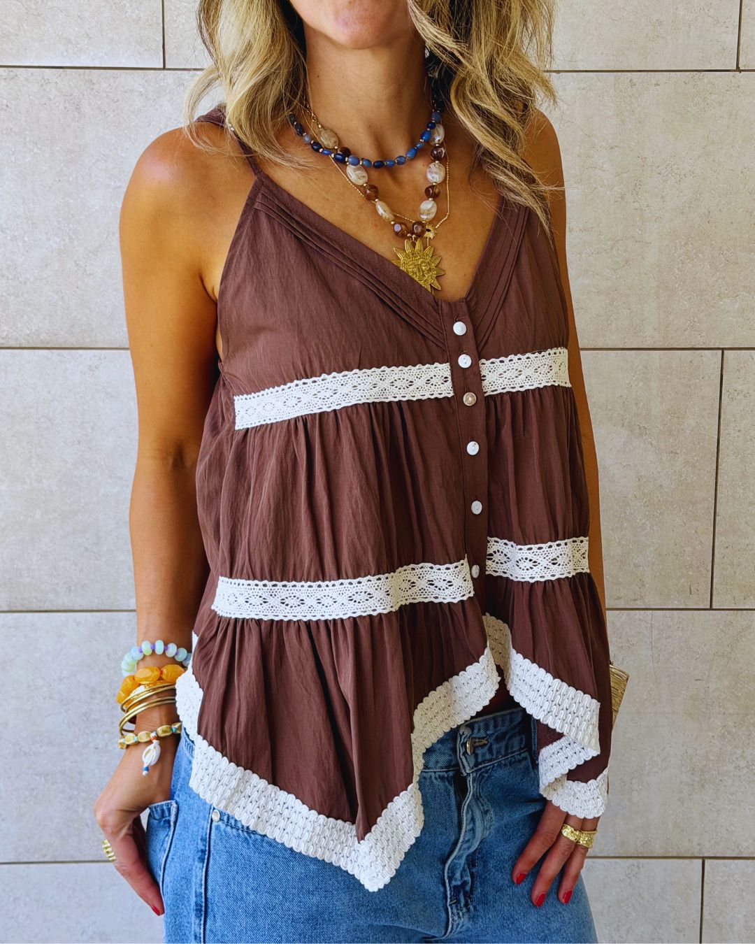 Brown Serena Top