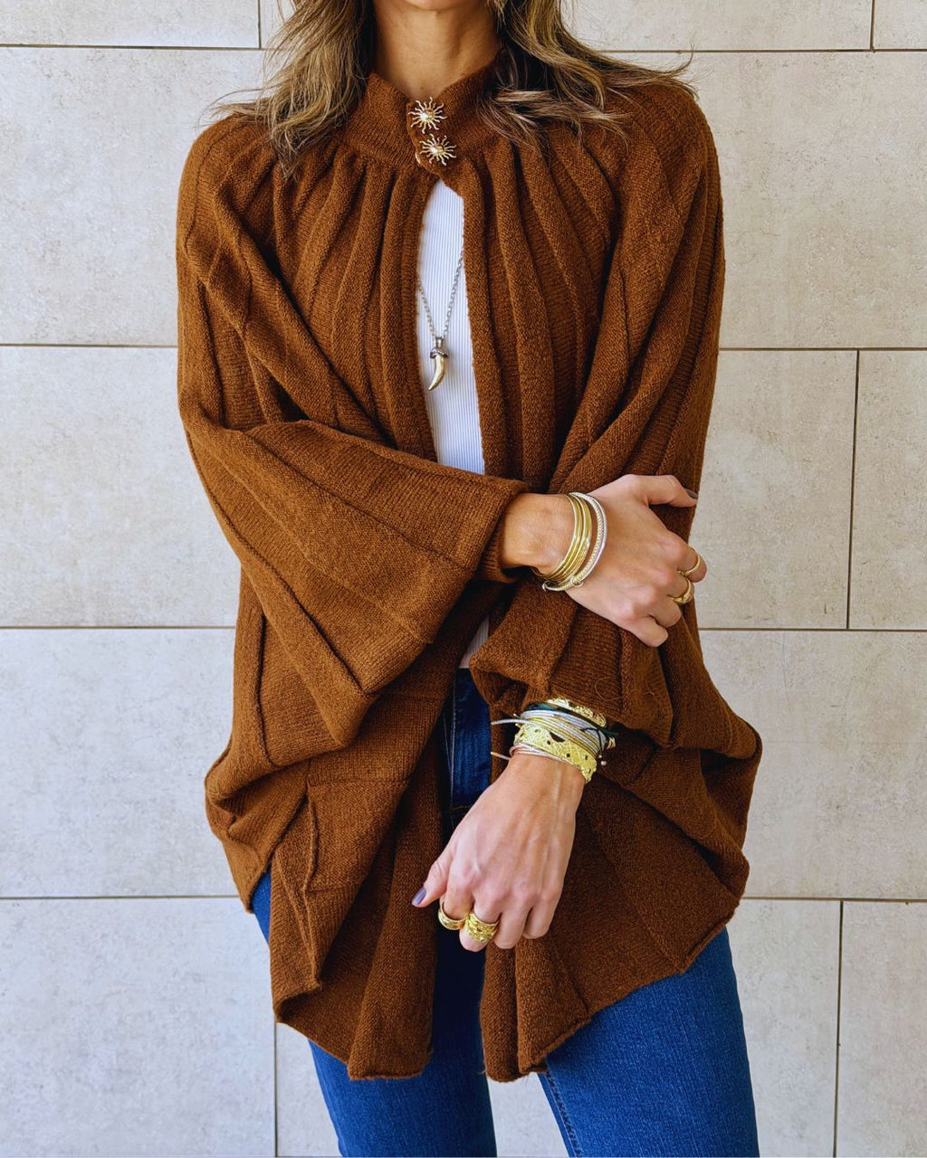 Brown Soft Power Cape