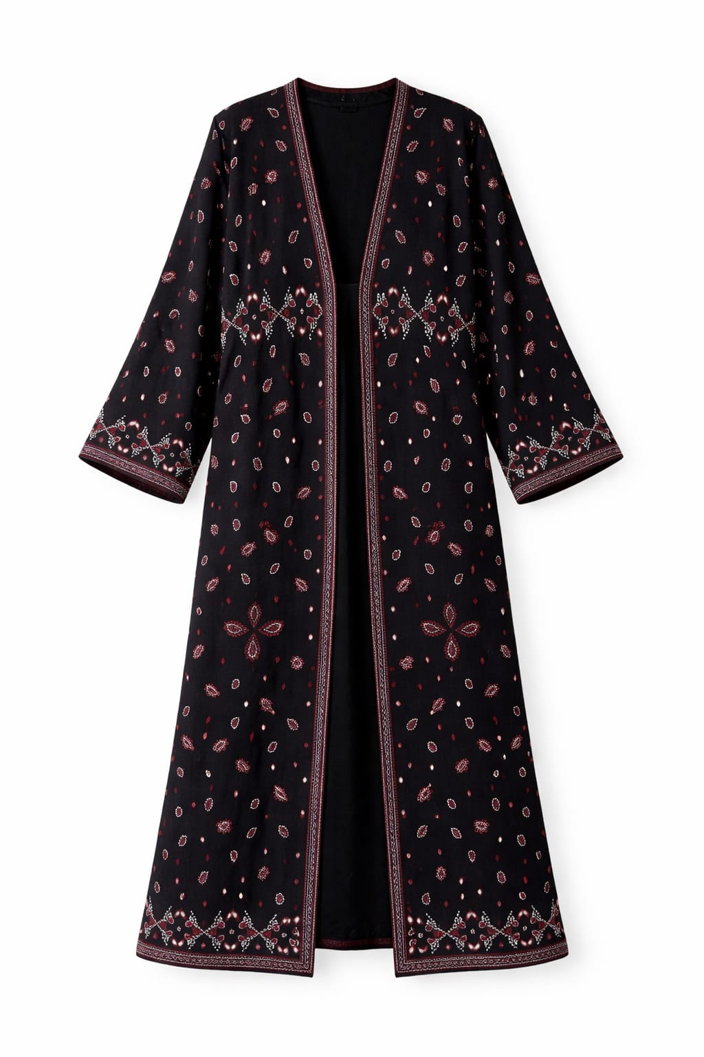 Black Cult-Favorite Knit Bandana Kimono