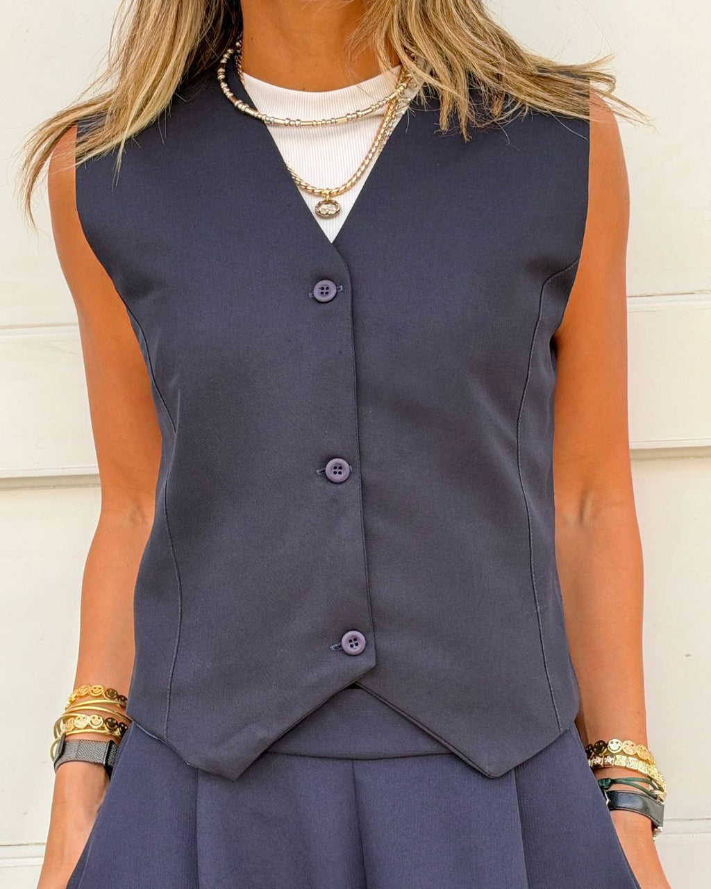 Navy Main Office Vest