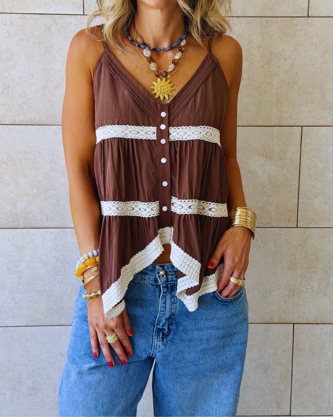Brown Serena Top