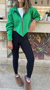 Green V Cropped Jacket