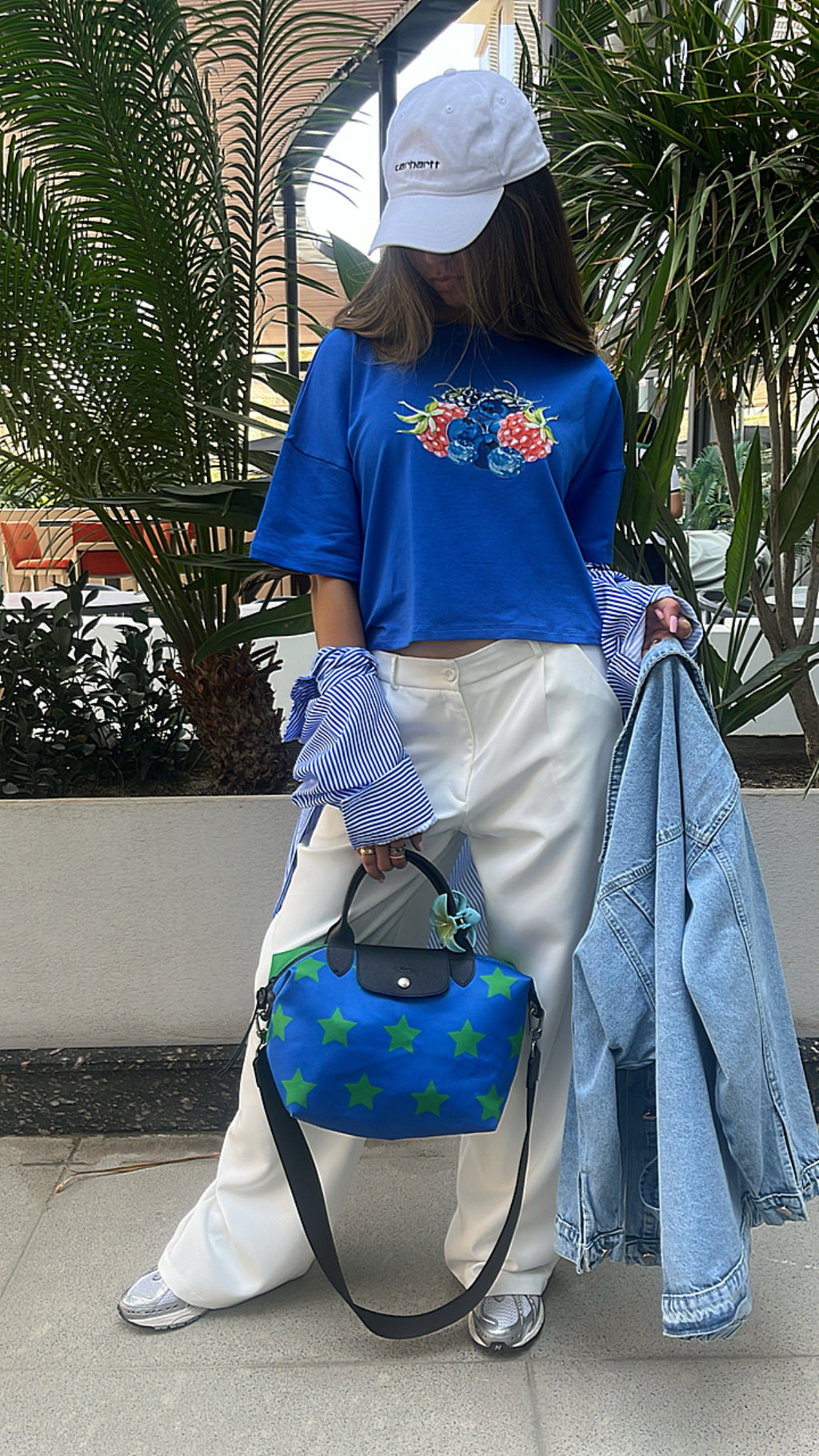 Berry Blue High Low Tee