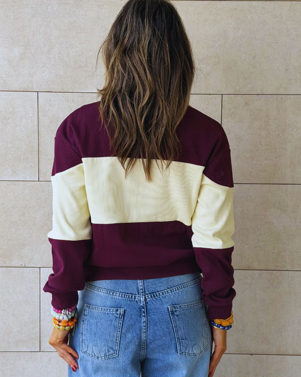 Plum Preppy Longsleeve Polo