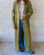 Olive Cult-Favorite Knit Bandana Cardigan