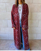 Brown Cult-Favorite Knit Bandana Cardigan