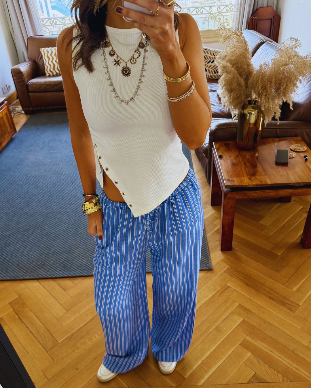 Baby Blue Stripe All-Day Pants