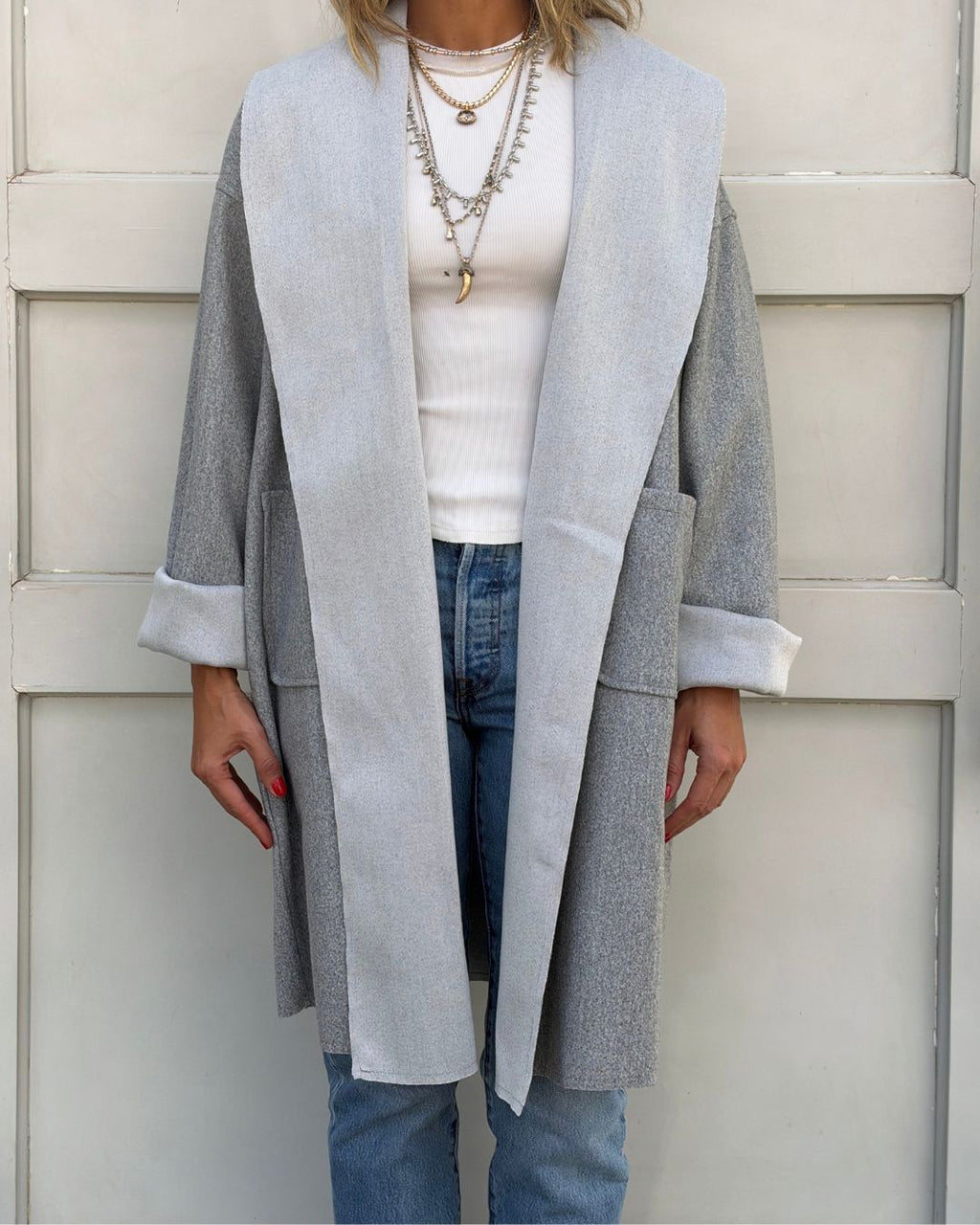Grey Flip Side Coat