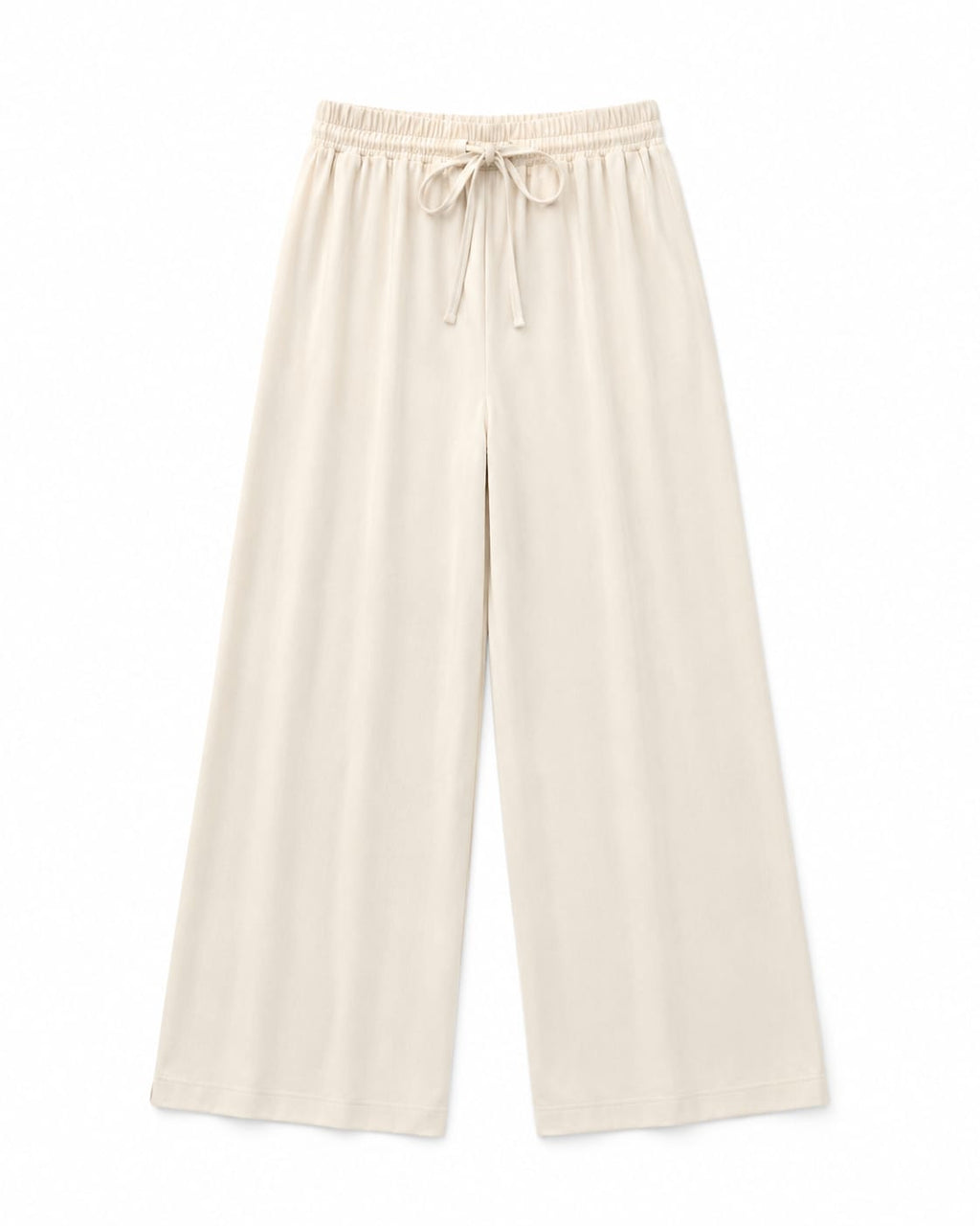 Beige Sloane Rope Linen Blend Pants