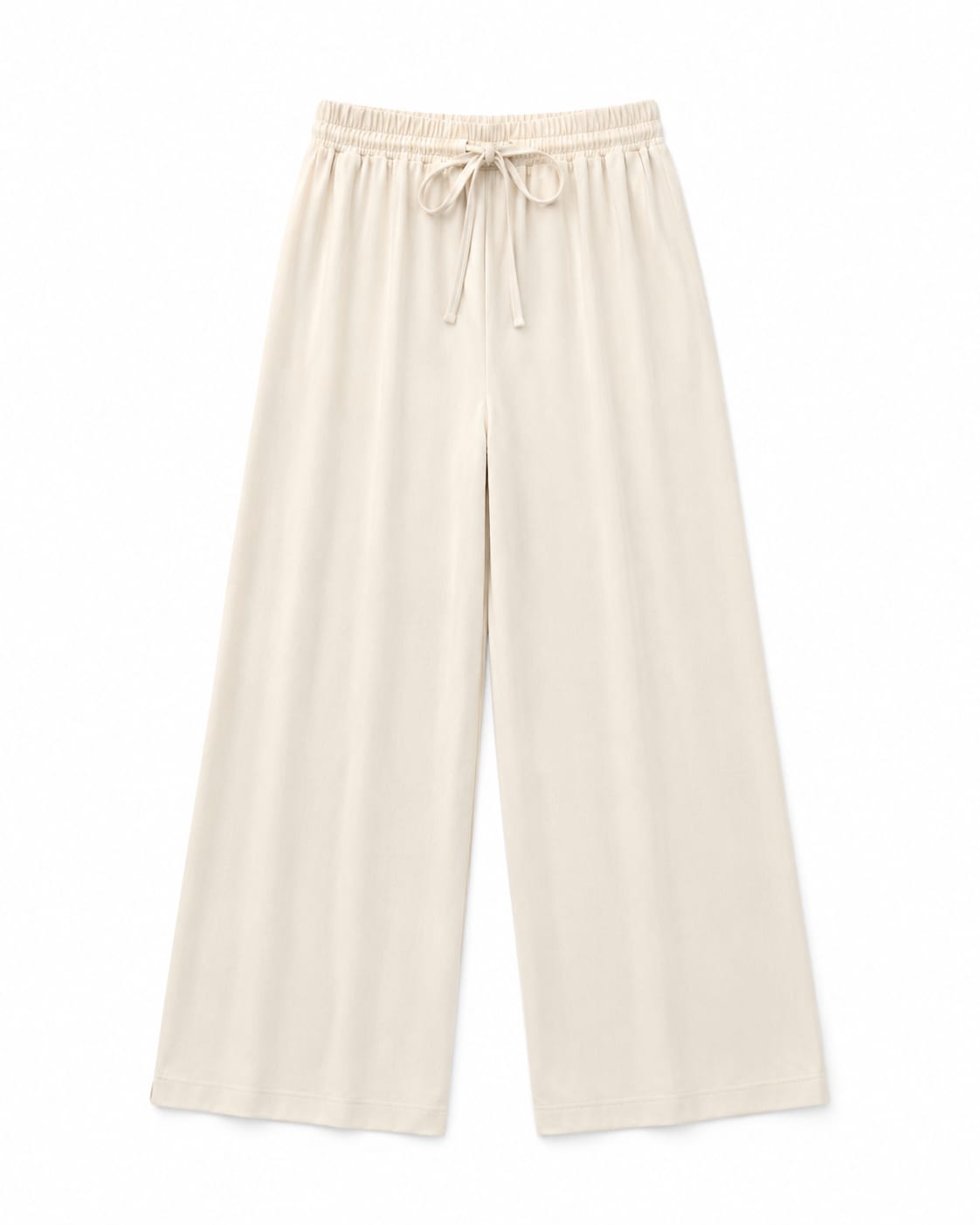 Beige Sloane Rope Linen Blend Pants