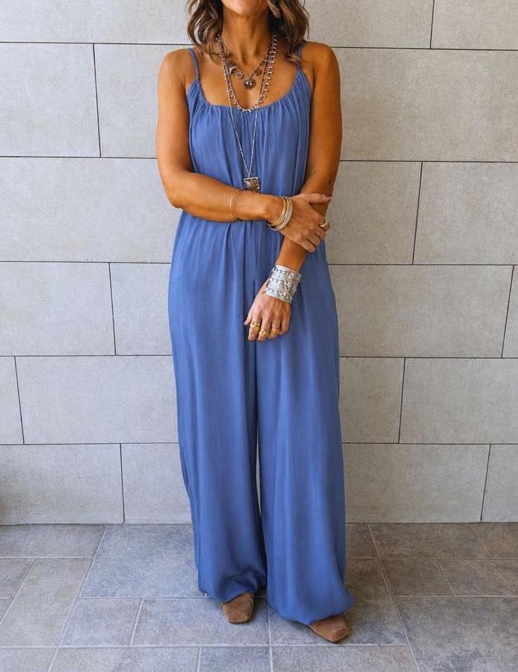 Paloma Light Blue Denim Jumpsuit