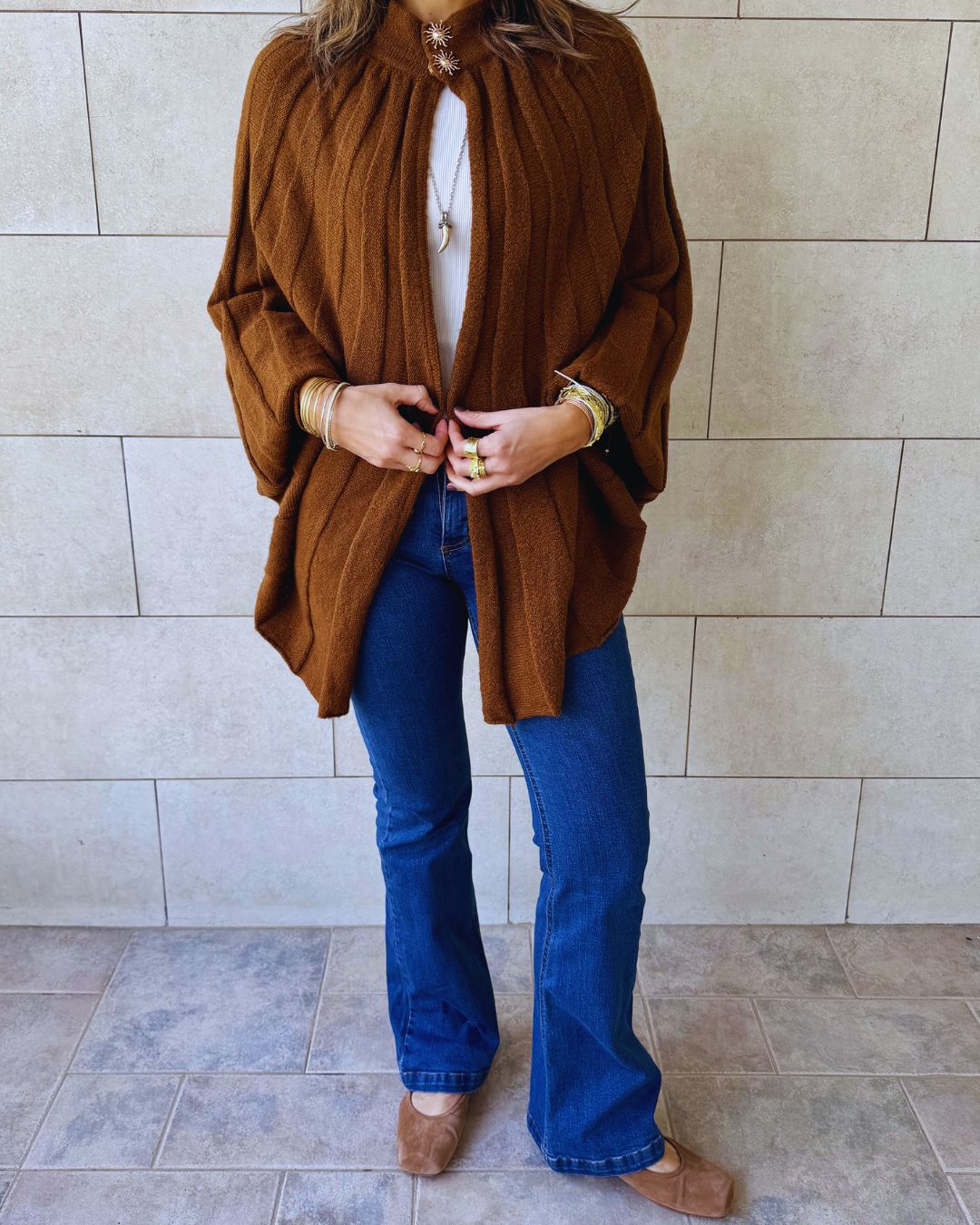 Brown Soft Power Cape