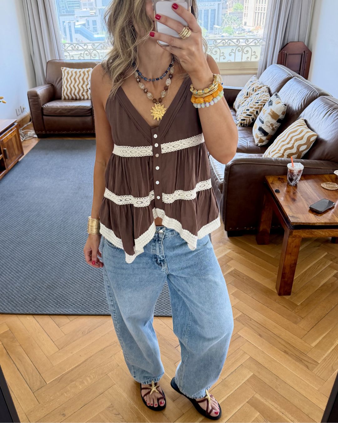 Brown Serena Top
