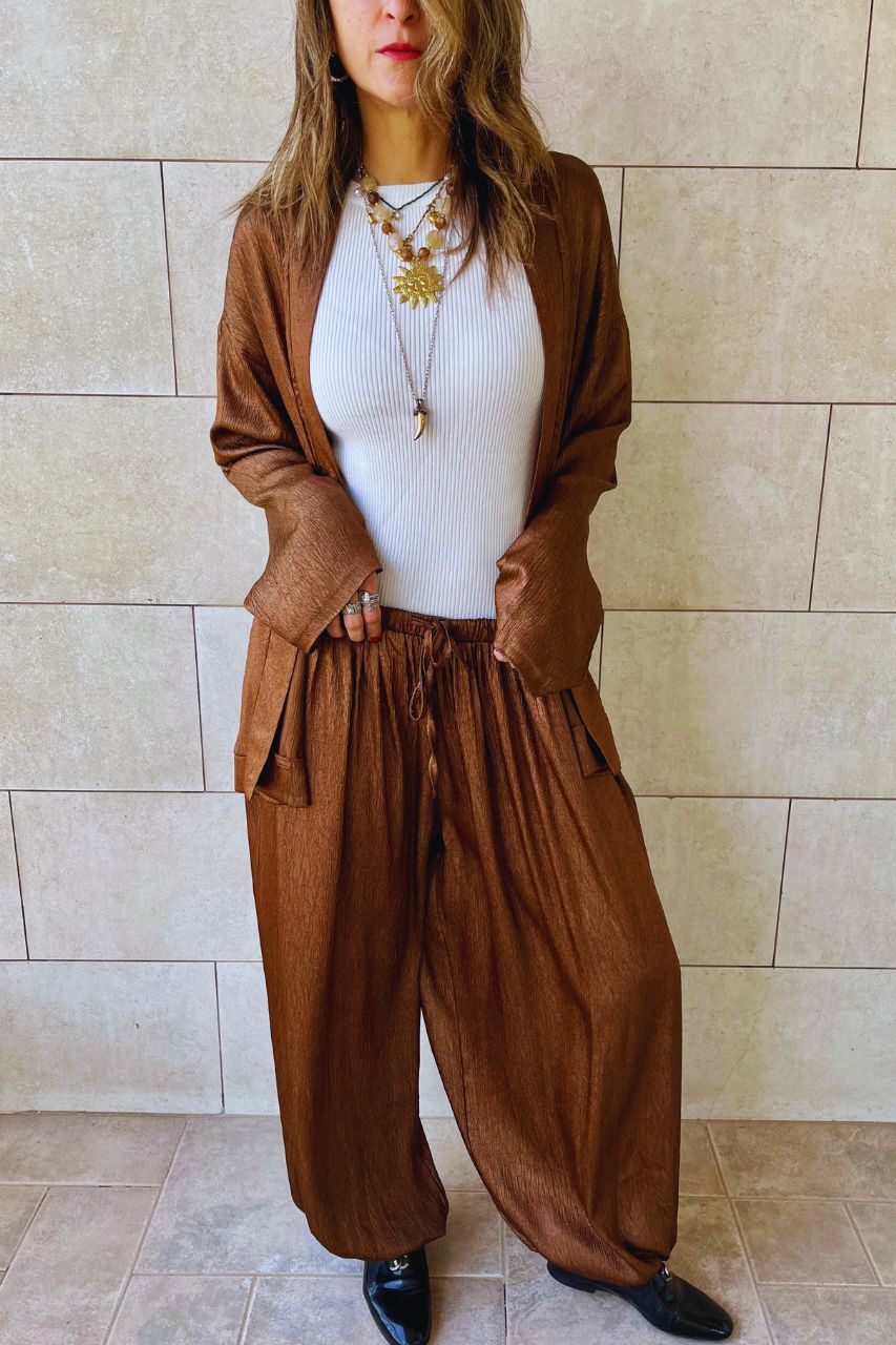 Brown Golden Hour Kimono