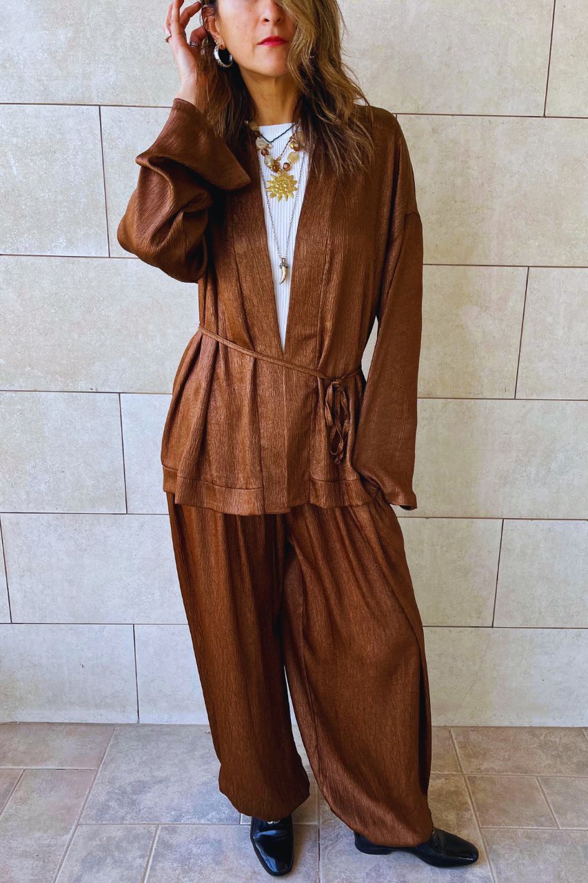 Brown Golden Hour Kimono