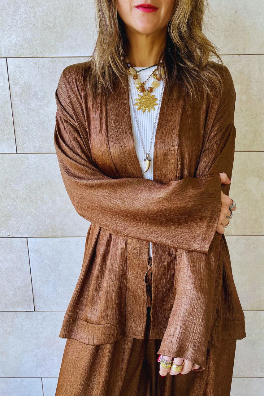 Brown Golden Hour Kimono