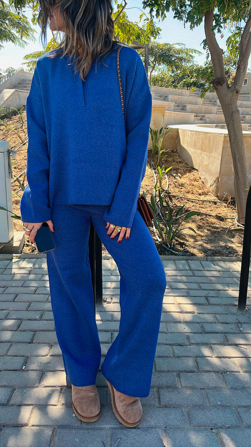 Blue Collard Up Set