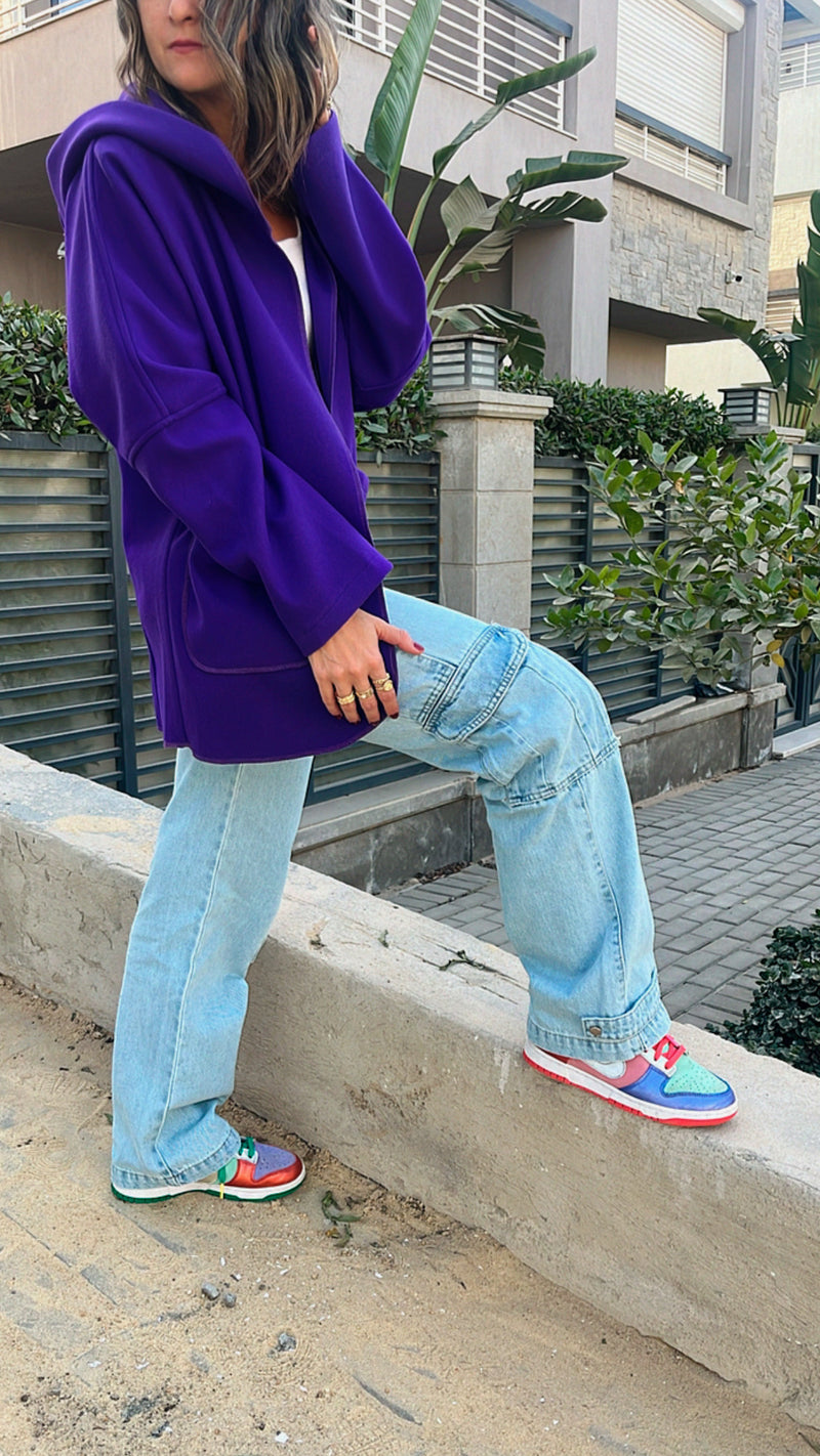 Purple Chilly Day Duster