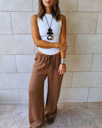 Brown Slow Sunday Pants