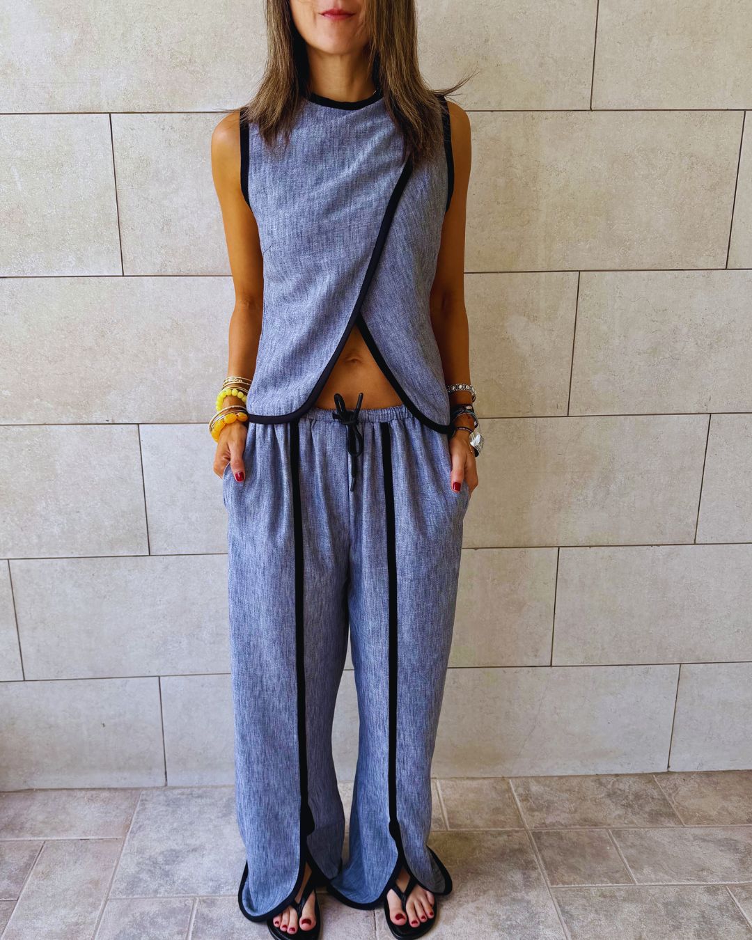 Grey Slate Curve Top