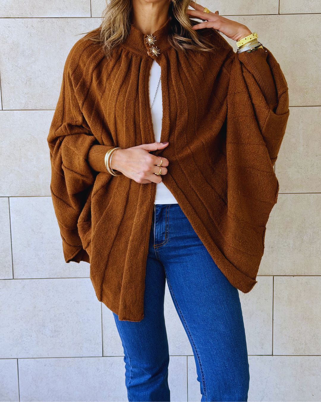 Brown Soft Power Cape